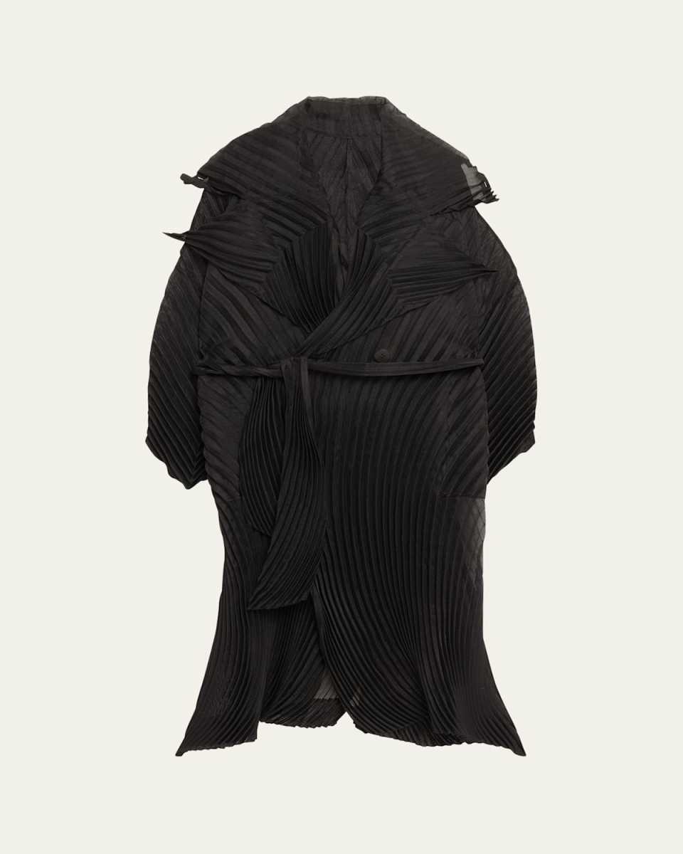 Wander Pleated Long Oversized Coat